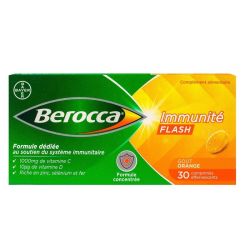 Berocca Immunité Flash soutien goût orange 30 comprimés