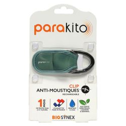 Para’Kito Clip anti-moustiques rechargeable kaki
