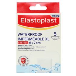 Med+ 5 pansements Waterproof XL stériles 6x7cm