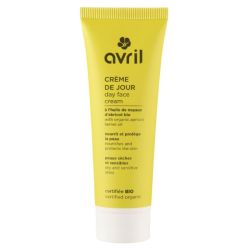 Avril Crème de Jour Peaux Sèches et Sensibles Certifiée Bio, 50 ml
