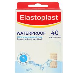 Elastoplast 40 pansements Waterproof pouvoir adhésif élevé
