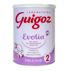 Guigoz Evolia relais lait 2ème âge dès 6 mois 800g