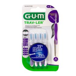 Gum Trav-ler 4 brossettes interdentaires 1,2mm