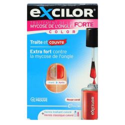 Excilor Traitement mycose de l'ongle forte rouge corail 30ml