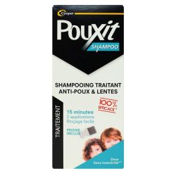 Pouxit Shampooing traitant anti-poux et lentes 200ml + peigne