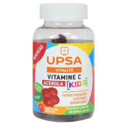 Upsa Kids Vitalité Vitamine C acérola fatigue passagère 60 gummies