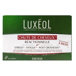 Luxéol Chute de cheveux réactionnelle 90 gélules