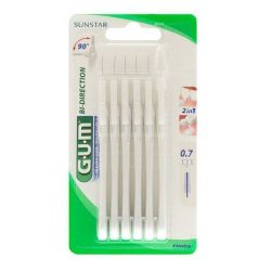 Gum 6 brossettes interdentaires bi-direction - 0.7 mm n°2114