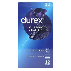 Durex Classic Jeans 12 préservatifs extra lubrifiés