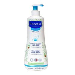 Mustela Lait de toilette bio sans rinçage peau normale 500ml