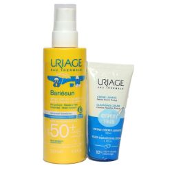 Uriage Bariésun spray enfant hydratant très haute protection PSF50+ 200ml + crème lavante 50ml