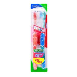 Gum Duo brosses à dents Technique Pro Medium