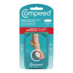 Compeed 6 pansements ampoules effet "seconde peau" petit format