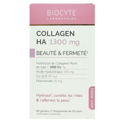 Biocyte Collagen HA 1300mg beauté et fermeté peau 80 gélules
