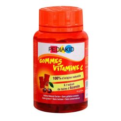 Pediakid 60 gommes Vitamine C Arôme naturel cerise