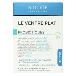Biocyte Le Ventre Plat probiotiques favorise la digestion 30 gélules
