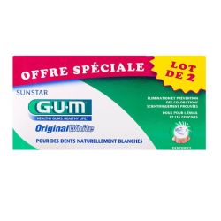 Gum Dentifrice Original White blancheur 2x75 ml