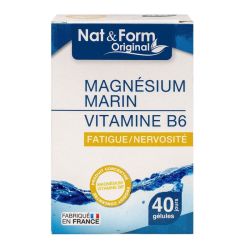 Nat&Form Magnésium marin 40 gélules