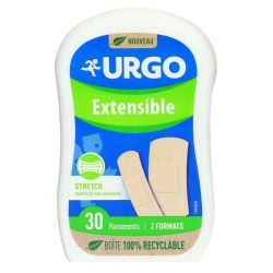 Urgo Extensible 30 pansements pré-découpés 2 formats