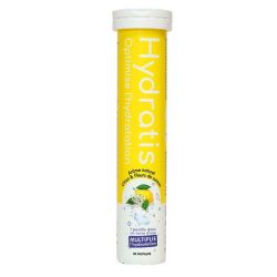 Hydratis Solution d'hydratation arôme citron fleur de sureau 20 pastilles