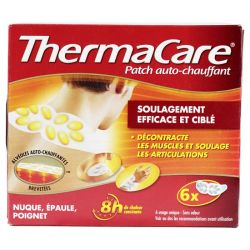 Thermacare 6 patchs auto-chauffants nuque épaule poignet