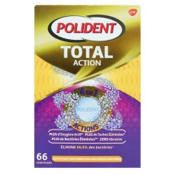 Polident Comprimés nettoyants Total Action 66