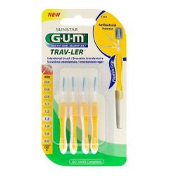 Gum Trav-ler 4 brossettes interdentaires 1.3 mm n°1514