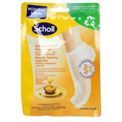 Scholl ExpertCare 1 paire masque pieds nourrissant miel de Manuka