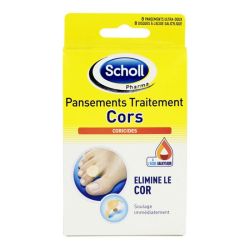 Scholl 8 pansements traitement cors