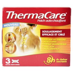 Thermacare 3 patchs auto-chauffants multi-zones