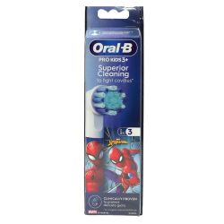 Oral-B Pro Kids3+ Spiderman 3 brossettes de rechange
