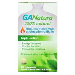 GANatura Brûlures d'estomac et digestion difficile 45 comprimés