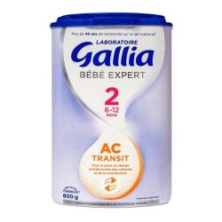 Gallia Expert AC transit lait 2ème âge 800g