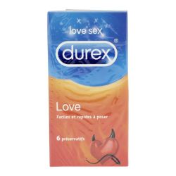 Durex Love 6 préservatifs latex caoutchouc naturel