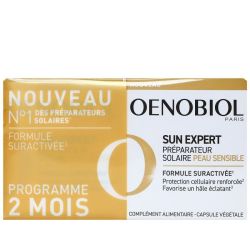 Oenobiol Sun Expert préparateur solaire peau sensible 2x30 capsules