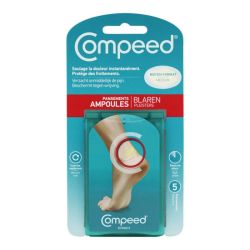 Compeed 5 pansements ampoules effet "seconde peau" moyen format