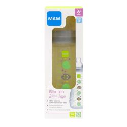 Biberon 2ème âge 6 mois et + 330ml décor uni