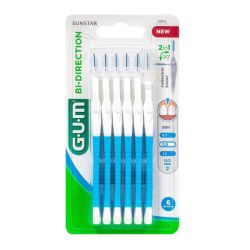 Gum 6 brossettes interdentaires bi-direction 0.9 mm n°2314