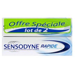 Sensodyne Dentifrice rapide 2x75ml