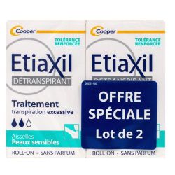 Etiaxil Détranspirant transpiration excessive peau sensible 2x15ml