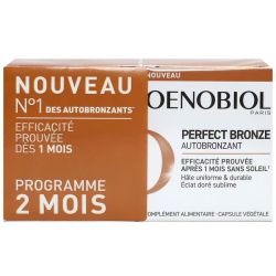 Oenobiol Perfect Bronze autobronzant 2 mois 2x30 capsules