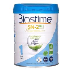 Biostime Lait 1er âge 0-6 mois SN-2 bio plus 800g