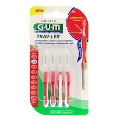 Gum Trav-ler 4 brossettes interdentaires 0.8 mm n°1314