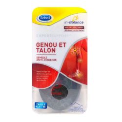 Scholl ExpertSupport paire semelles anti-douleur genou et talon 42,5-45