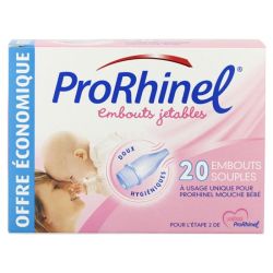 Prorhinel 20 embouts jetables mouche bébé