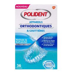 Polident Nettoyant appareil orthodontique et gouttière 36 comprimés