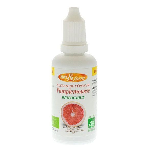 Nat&Form Pépins de pamplemousse bio 50ml 800mg de biflavonoïdes
