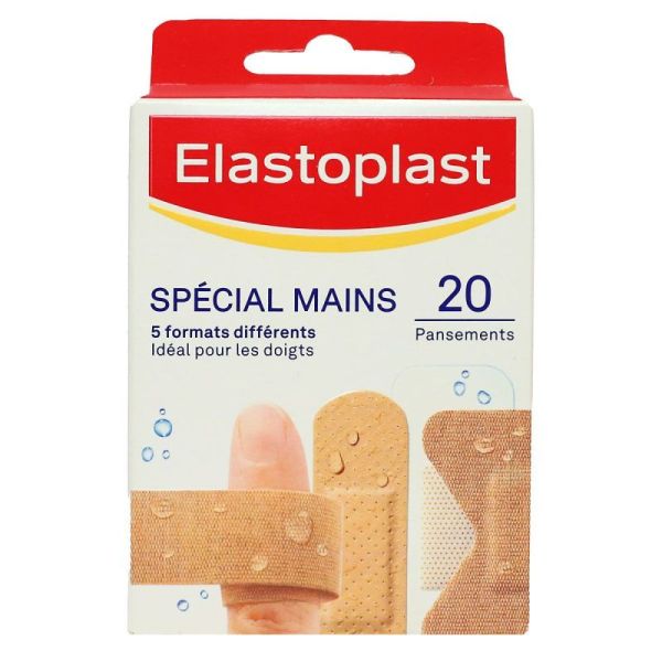 Elastoplast 20 pansements Spécial mains 5 formats différents