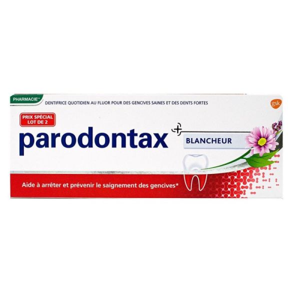 Parodontax Dentifrice blancheur 2x75ml