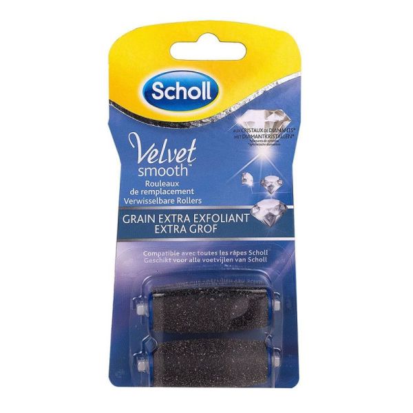 Scholl Velvet Smooth 2 recharges râpe électrique cristaux